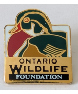 ONTARIO WILDLIFE FOUNDATION METAL LAPEL PIN DUCK THEMED WEAR CANADA CANA... - $17.80 CAD