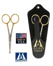 Millers Forge Gold EYE/EAR/NOSE Ball End Safety Tip Shear Scissor*Pet Grooming - £22.29 GBP