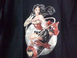 TeeFury Wonder XLARGE &quot;Wonder Bomb&quot; Wonder Woman Tribute Shirt NAVY - £11.80 GBP