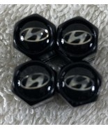 Genuine Hyundai Metal Tire Air Stem Valve Covers Set. Brand New. - $27.59 CAD