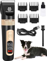 Dog Clippers for Grooming, 4-Speed and LCD, Low Noise Dog or - $25.91