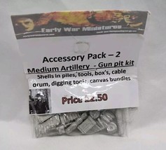 Early War Miniatures 20mm Acessory Pack 2 Gun Pit Kit - £12.49 GBP