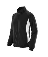 Augusta Sportswear Women Size S Black White Zip Jacket Metalist - £19.46 GBP