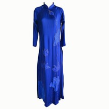 NWOT Women&#39;s Custom Design Navy Blue Beaded Ao Dai Size 6/8 - £40.21 GBP