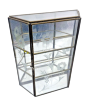 Glass Mirror Display Case Curio Shaped Vintage Stand Alone / Wall Mount ... - £64.64 GBP