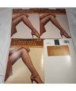 NEW Hanes set 4 pantyhose size B Absolutely ultra sheer barely black 706... - $438.77 MXN