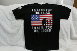 Soldier American Flag Usa I Stand For The Flag Kneel For The Cross T-SHIRT Shirt - £9.02 GBP+