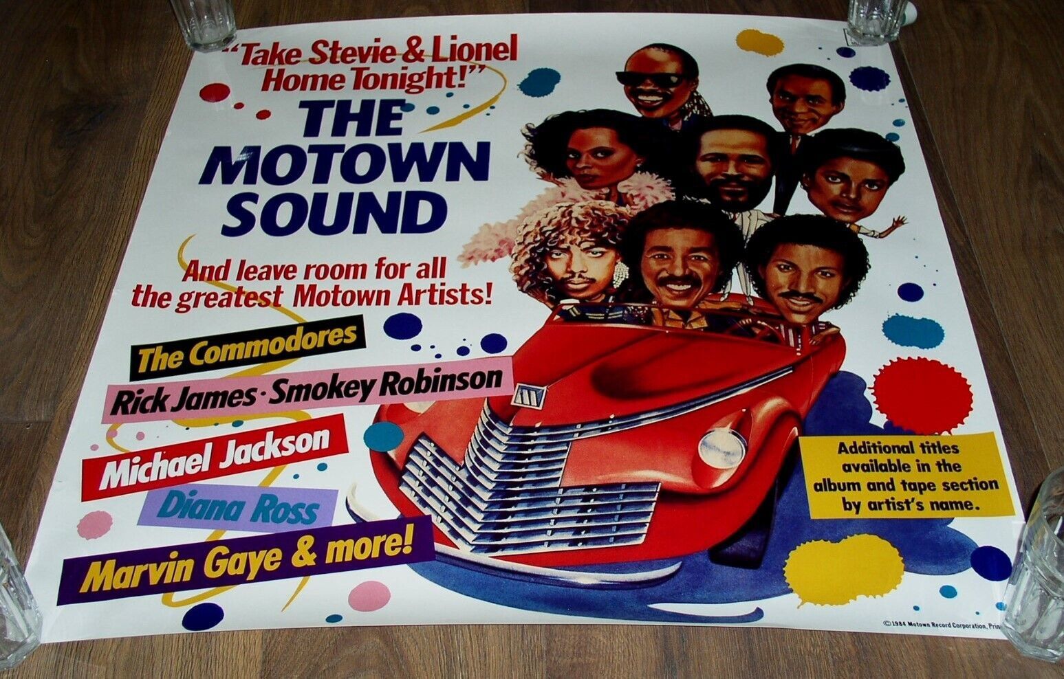 Michael Jackson Promo Motown Store Display Poster Vintage 1984 Tower Rec... - $699.99