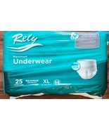 Twenty-Five (25) ~ RELY ~ Unisex XL ~ Protective Maximum Underwear ~ Odo... - $640.87 MXN