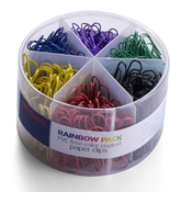 Officemate PVC Free Color Coated Paper Clips, 450 per Tub Office Paper C... - £9.12 GBP