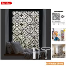 Elegant Static Cling Stained Glass Window Film - 17.7” x 78.7” for Privacy - $19.75