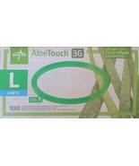 MEDLINE ALOETOUCH 3G EXAMINATION GLOVES WITH ALOE NEW BOX 100 COUNTS  SI... - $18.46