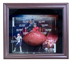 Tom Brady Signed New England Patriots Wilson Duke Football w/ Shadowbox ... - $2,909.03