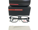 PRADA Linea Rossa Eyeglasses Frames VPS 04N 1AB-1O1 Black Square 54-17-145 - $186.78