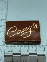 Vintage Matchbox Cover  Casey’s Restaurant and Night Club Boca Raton, Fl gmg - £9.73 GBP