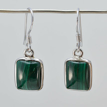 delicate Malachite 925 Sterling Silver Green Natural india US gift - $24.21