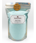 Value Size Cucumber Melon Bath Salts Epsom salt bath soak gift for her body - $257.73 MXN