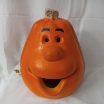 Vintage 1998 Pumpkin Halloween Light Up Foam Blow Mold Jack-O-Lantern Casper - £31.11 GBP