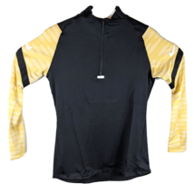 Womens Workout Base Layer Tiger Striped Nike Pullover Small Yellow Long ... - £36.50 GBP