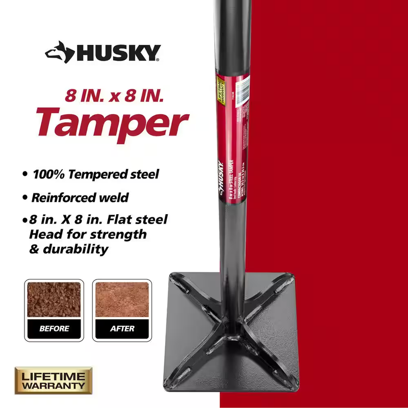 51 In. Steel Handle 8 In. X 8 In. Tamper Item image 4
