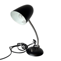 Vintage Bulb Black Desk Lamp Gooseneck Flexible Light Adjustable Office Dorm Hom - £19.78 GBP