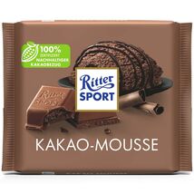Ritter Sport chocolate bar: COCOA MOUSSE -Kakao - 100g- FREE SHIPPING - $10.35