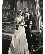 Queen Elizabeth II Prince  Philip PHOTO Gravure PRINT Karsh High Quality - £19.08 GBP
