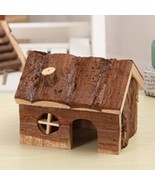 Rustic Woodland Retreat: Skimmed Fir Bark Hamster House - £15.94 GBP