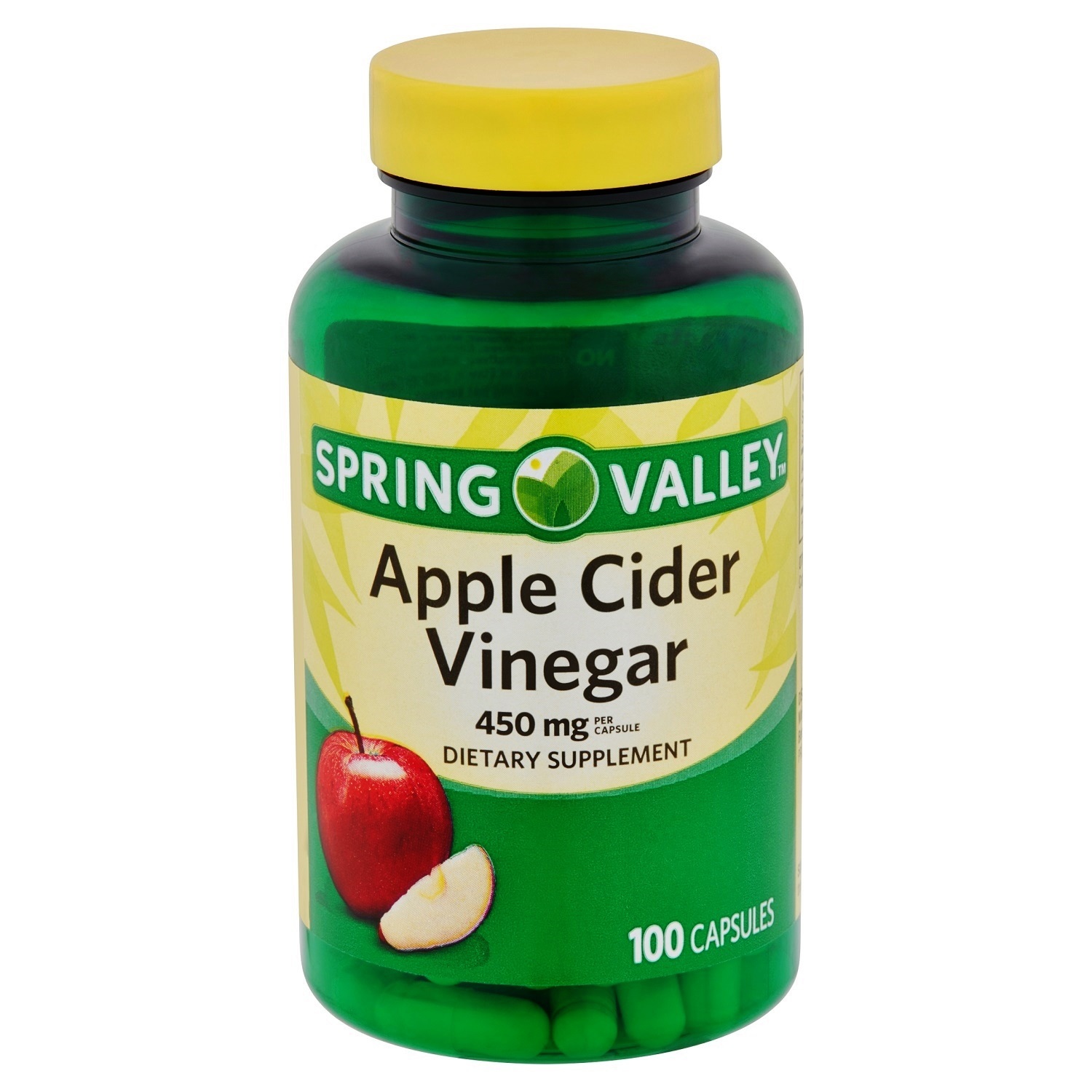 Primary image for Spring Valley Apple Cider Vinegar Capsules 450mg 100 Capsules