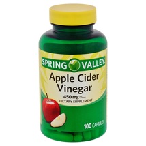 Spring Valley Apple Cider Vinegar Capsules 450mg 100 Capsules - $20.75