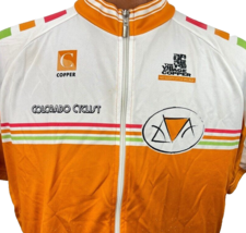 Colorado Cycling Jersey XXL Full Zip 2008 Crocs Saab Shirt Copper Bike - $559.01 MXN