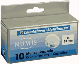 Lighthouse Direct Fit Coin Capsule Holders for Large Dollar, 38mm, 10 pack - £8.35 GBP