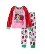 Girls Pajamas Christmas  BUT 1st PRESENTS 2 Pc Pink Top Pants Fleece- 12 - £15.63 GBP