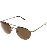 Giorgio Armani Sunglasses Unisex Matte Brushed Brown Round Pilot AR6023 ... - $167.37