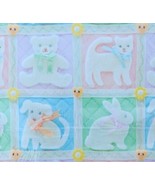 Vintage American Greetings Gift Wrap Paper Baby Children Cat Dog Bunny N... - £7.82 GBP