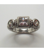 Signed Judith Ripka 925 Sterling Silver  CZ Ring  Size 5 - $54.94 CAD