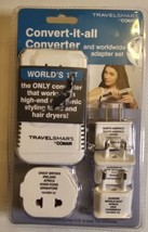 Conair Travel Smart Convert-It-All Converter 1875 Watt Worldwide 4 Adapter Set - £15.61 GBP