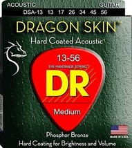 DR Strings Dragon Skin Coated Phosphor Bronze Strings, 13-56 - £9.56 GBP