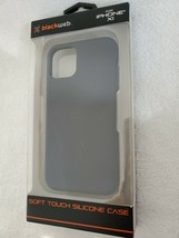 Blackweb Soft Touch Silicone Case For Apple iPhone XI Navy Microfiber Lining - £3.99 GBP