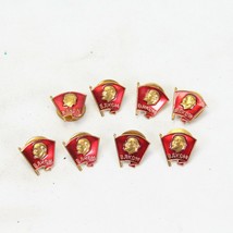 USSR Soviet VLKSM Communist National Lenin Metal Pin Badges Lot of 8 - £17.59 GBP