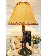 Ebros Whimsical Black Bear Hanging On Tree Branch Table Lamp with Shade ... - €92,82 EUR