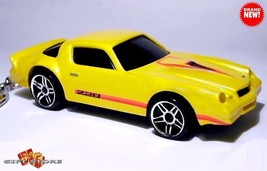 Rare Keychain 77~78~79~80~1981 Yellow Chevy Camaro Z28 Custom Ltd Great Gift - £38.52 GBP