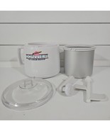 Donvier Premier Hand Powered Ice Cream Maker White 1 Pint Complete - $18.76