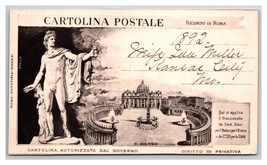 Multiview St Peter Cathedral Rome Italy UNP 1892 Pioneer Era Postcard Y12 - £7.19 GBP