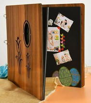 Wooden Photo Album DIY Scrapbook, Store All The Memories 11.5x11.5 LARGE Tulip - $29.69