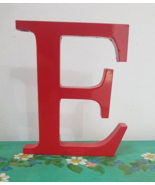 Vintage Handmade Decorative Wooden Letter &quot;E&quot; - $40.14 CAD