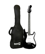 RockJam EG-1BK-G Black Electric Guitar with Guitar Bag, Black - £96.49 GBP