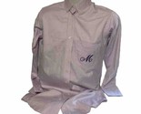 The Pillow Bar Boyfriend Shirt Size Small Lavender Purple M Embroidery O... - £53.09 GBP