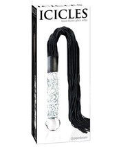 Icicles No. 38 Hand Blown Glass Handled Whip - Clear - £36.76 GBP