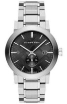 Burberry BU9901Dark Grey Dial Stainless Steel Men&#39;s Watch - £289.83 GBP